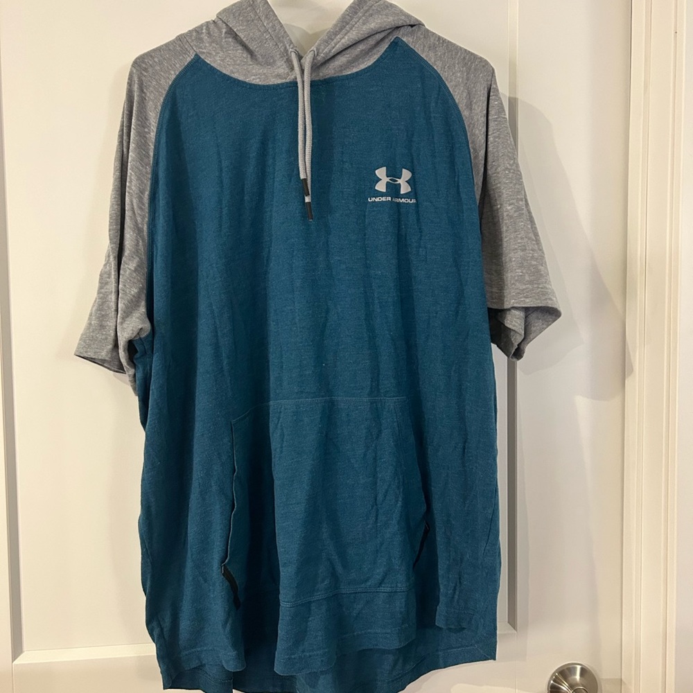 Under Armour Blue and Gray Hoodie